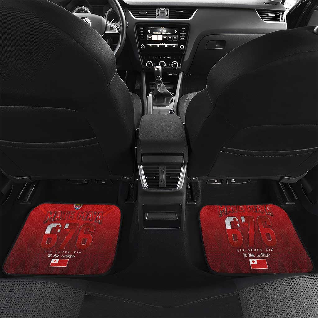 Mate Ma'a Tonga Rugby Car Mats Six Seven Six to The World