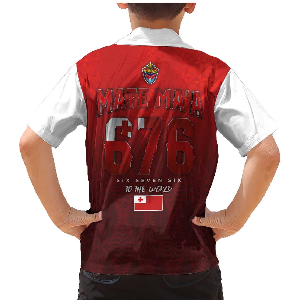 Mate Ma'a Tonga Rugby Family Matching Mermaid Dress and Hawaiian Shirt Six Seven Six to The World