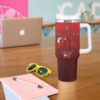 Mate Ma'a Tonga Rugby Tumbler With Handle Six Seven Six to The World