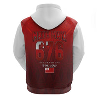 Mate Ma'a Tonga Rugby Zip Hoodie Six Seven Six to The World