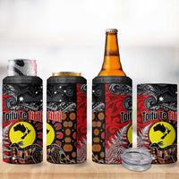 Aotearoa and Australia Toitu Te Tiriti 4 in 1 Can Cooler Tumbler Honour the Treaty - Te Tiriti Is Us