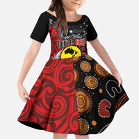 Aotearoa and Australia Toitu Te Tiriti Family Matching Mermaid Dress and Hawaiian Shirt Honour the Treaty - Te Tiriti Is Us