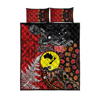 Aotearoa and Australia Toitu Te Tiriti Quilt Bed Set Honour the Treaty - Te Tiriti Is Us