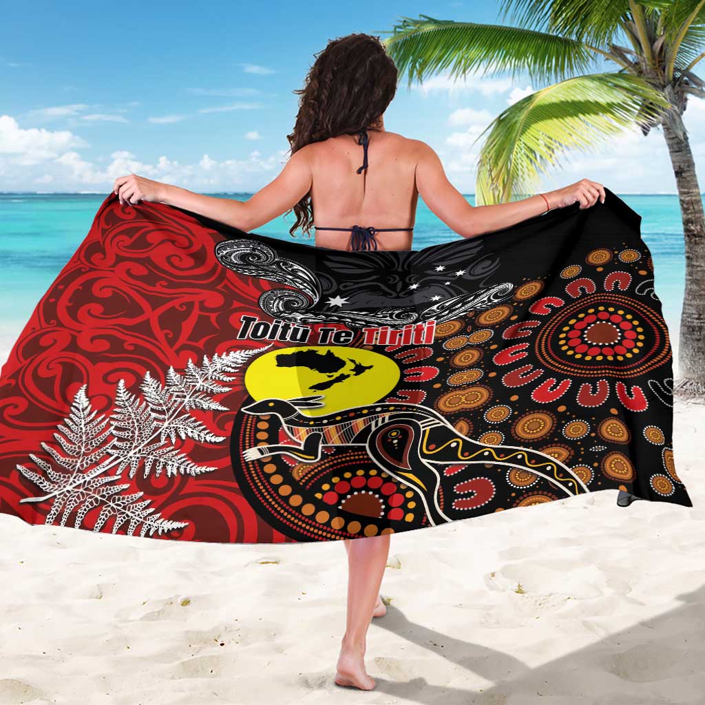 Aotearoa and Australia Toitu Te Tiriti Sarong Honour the Treaty - Te Tiriti Is Us