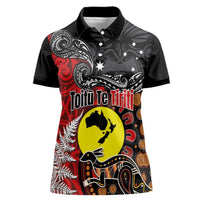 Aotearoa and Australia Toitu Te Tiriti Women Polo Shirt Honour the Treaty - Te Tiriti Is Us