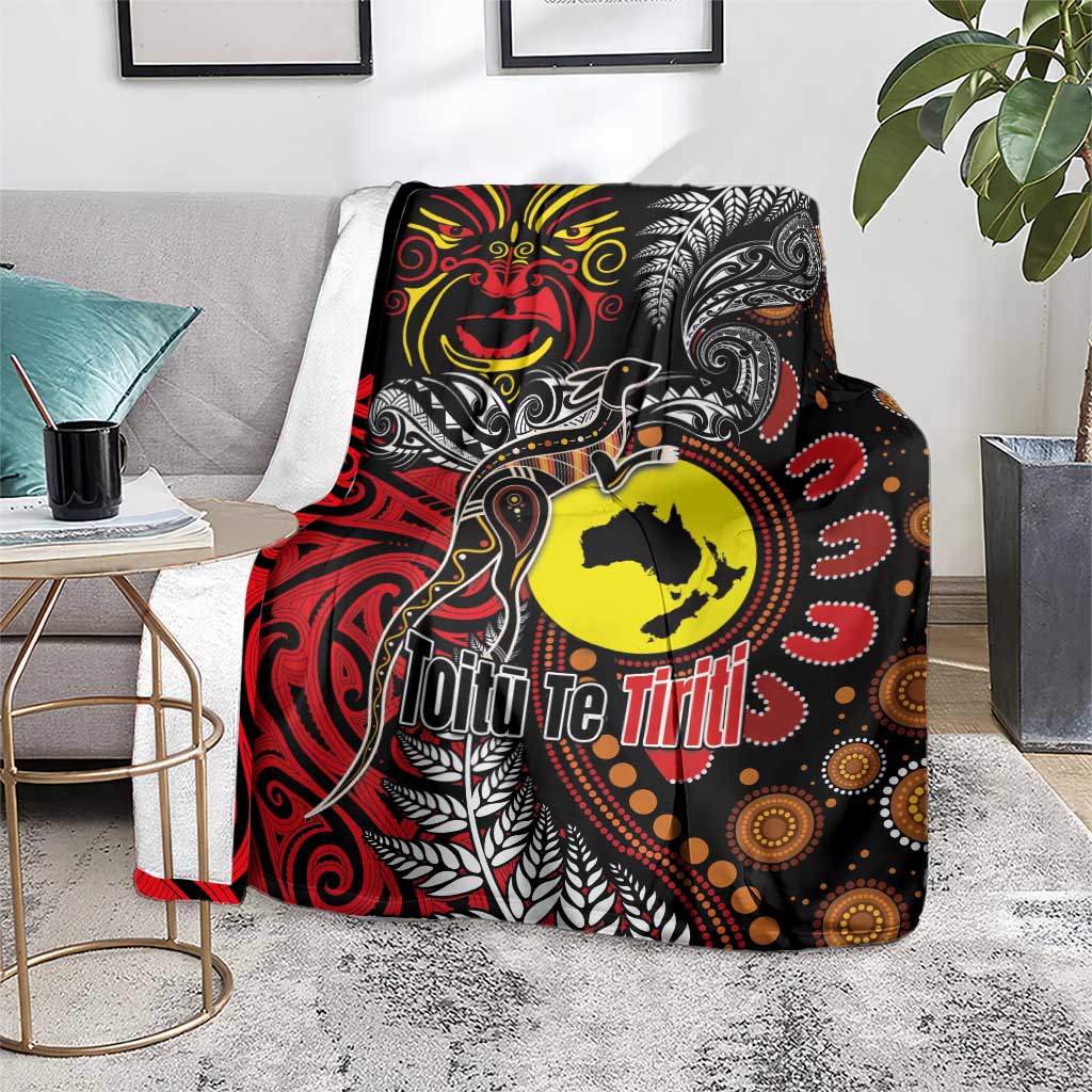 Aotearoa and Australia Toitu Te Tiriti Blanket Honour the Treaty - Stand Together Stand Stronger