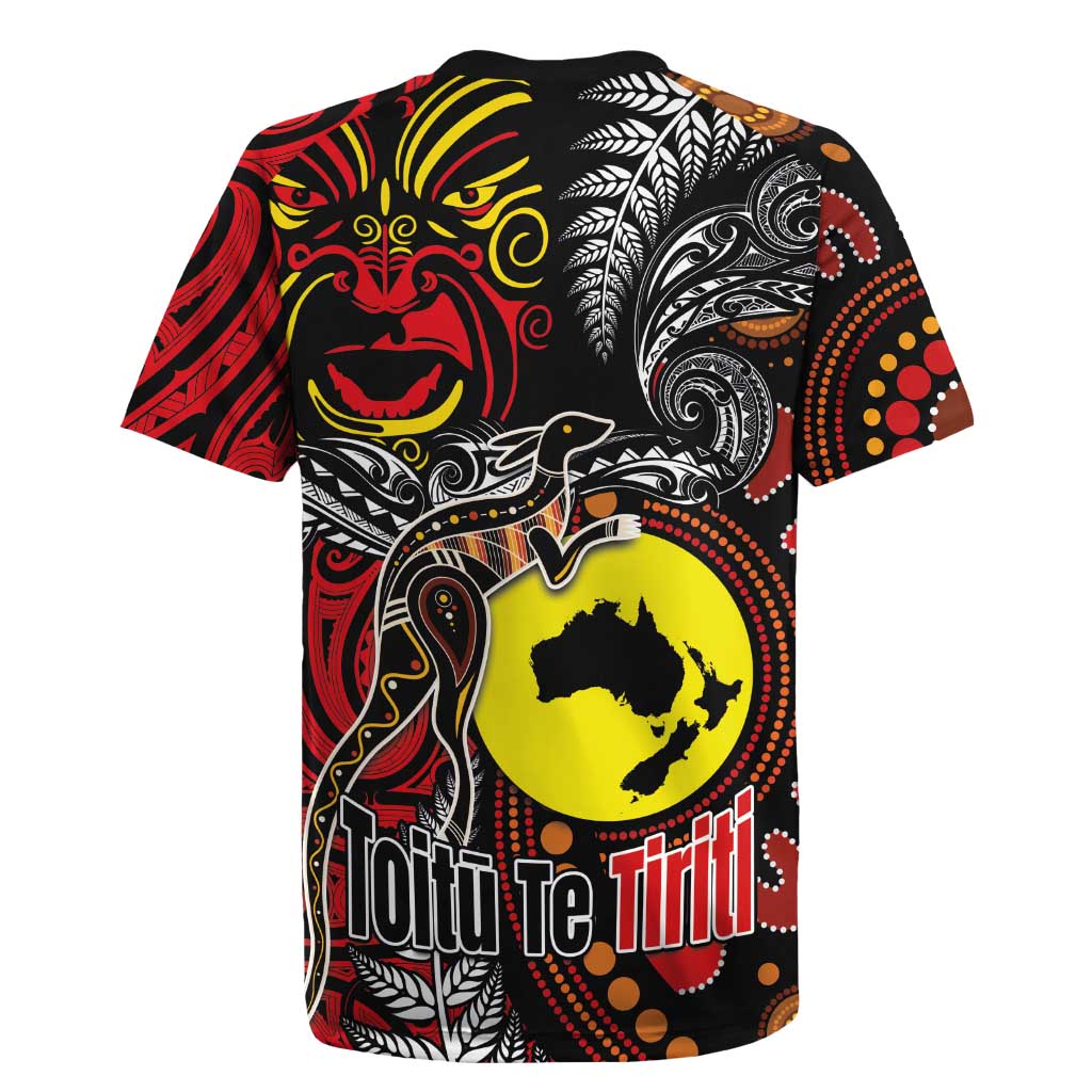 Aotearoa and Australia Toitu Te Tiriti Rugby Jersey Honour the Treaty - Stand Together Stand Stronger