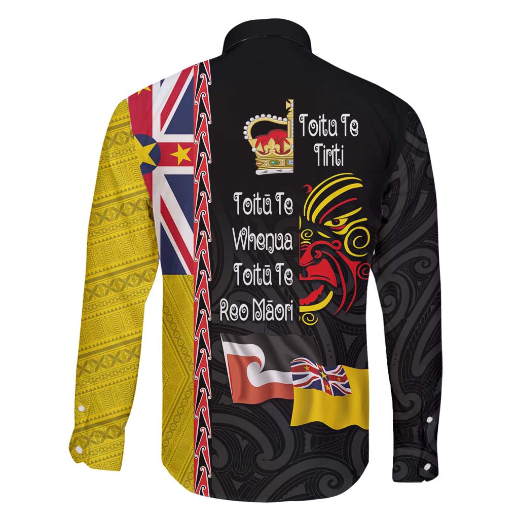 Aotearoa and Niue Toitu Te Tiriti Family Matching Tank Maxi Dress and Hawaiian Shirt Honour the Treaty - Fight Together Stand Together