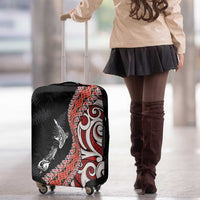 Aotearoa Maori Stylized Koru - Silver Ferns Luggage Cover