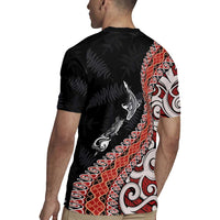 Aotearoa Maori Stylized Koru - Silver Ferns Rugby Jersey