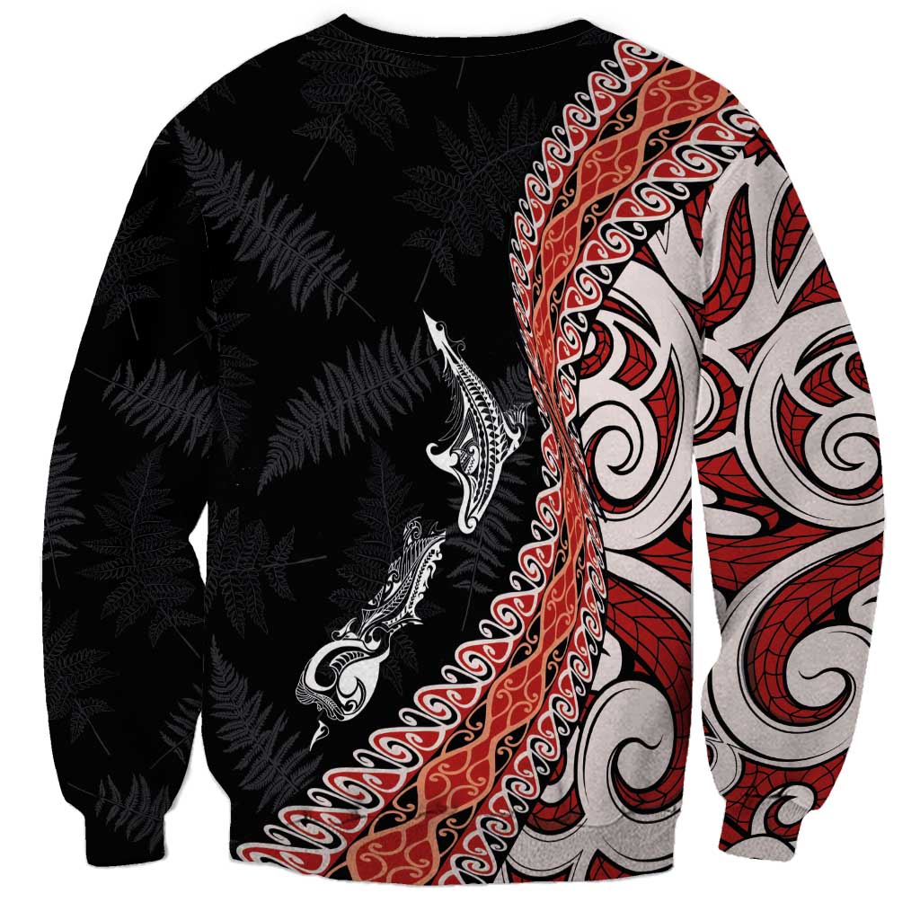 Aotearoa Maori Stylized Koru - Silver Ferns Sweatshirt