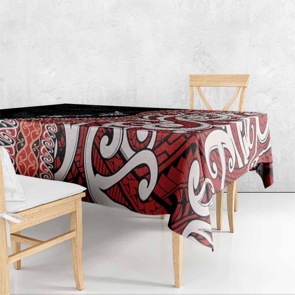 Aotearoa Maori Stylized Koru - Silver Ferns Tablecloth