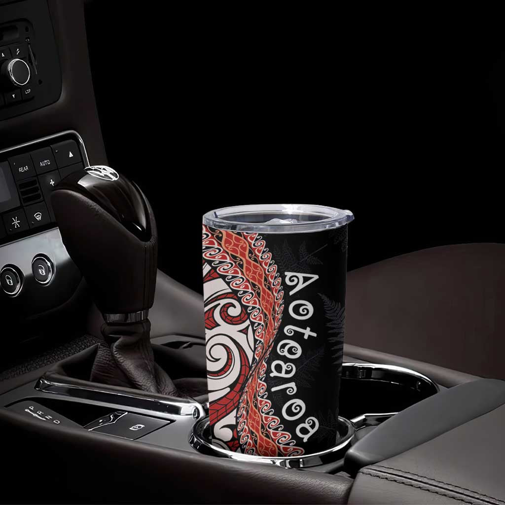 Aotearoa Maori Stylized Koru - Silver Ferns Tumbler Cup