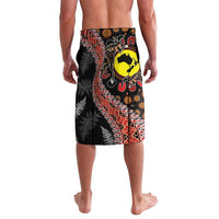 Aotearoa and Australia Lavalava Maori Koru Ferns With Aboriginal Kangaroo