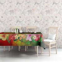 Hawaiian Reggae Tablecloth Jawaiian One Love-Tribal Tatoos and Rastafari Lion LT03 - Polynesian Pride