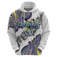 Traditional Art Hawaiian Kakau Tattoos Zip Hoodie Graffiti Style LT03 - Polynesian Pride