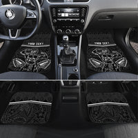 Custom Hawaii Warrior Car Mats Kakau Quilt Pattern LT03 Black - Polynesian Pride