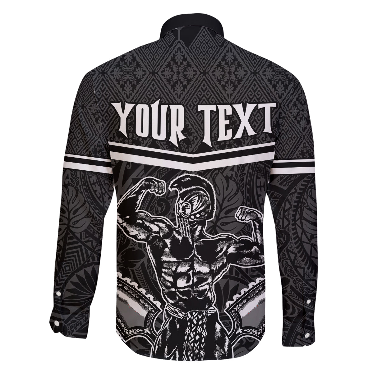 Custom Hawaii Warrior Family Matching Puletasi and Hawaiian Shirt Kakau Quilt Pattern LT03 - Polynesian Pride