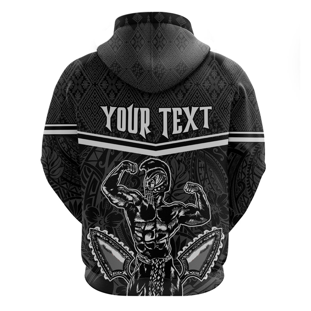 Custom Hawaii Warrior Hoodie Kakau Quilt Pattern LT03 - Polynesian Pride