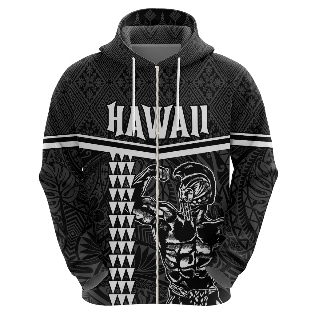 Custom Hawaii Warrior Hoodie Kakau Quilt Pattern LT03 - Polynesian Pride