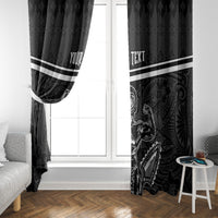 Custom Hawaii Warrior Window Curtain Kakau Quilt Pattern LT03 - Polynesian Pride