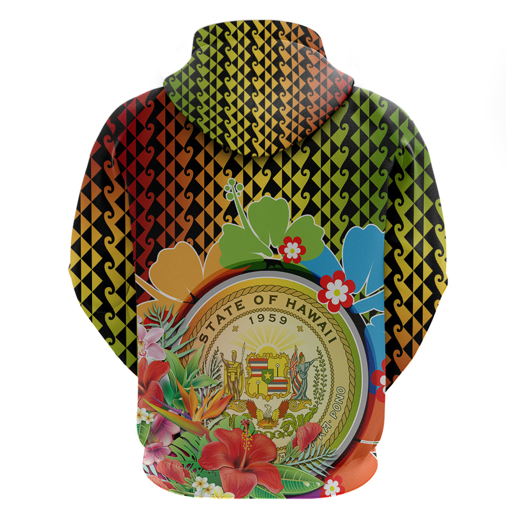 Hawaii Womens Day Wahine Hoodie Strong Beautiful Woman with Kakau Style LT03 - Polynesian Pride