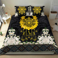 Flores de Mayo and Filipino Fiesta Bedding Set The Sun-Jasmine and Polynesian Yakan Tattoo Barong Style