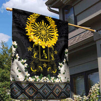 Flores de Mayo and Filipino Fiesta Garden Flag The Sun-Jasmine and Polynesian Yakan Tattoo Barong Style