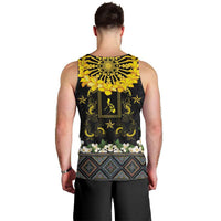 Flores de Mayo and Filipino Fiesta Men Tank Top The Sun-Jasmine and Polynesian Yakan Tattoo Barong Style