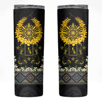 Flores de Mayo and Filipino Fiesta Skinny Tumbler The Sun-Jasmine and Polynesian Yakan Tattoo Barong Style
