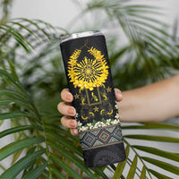 Flores de Mayo and Filipino Fiesta Skinny Tumbler The Sun-Jasmine and Polynesian Yakan Tattoo Barong Style