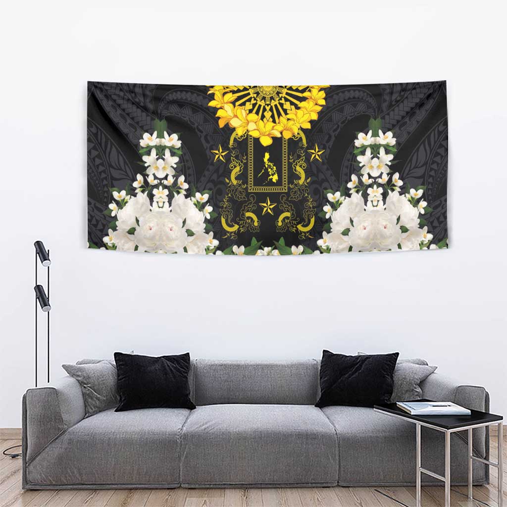 Flores de Mayo and Filipino Fiesta Tapestry The Sun-Jasmine and Polynesian Yakan Tattoo Barong Style