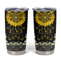 Flores de Mayo and Filipino Fiesta Tumbler Cup The Sun-Jasmine and Polynesian Yakan Tattoo Barong Style