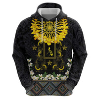 Flores de Mayo and Filipino Fiesta Zip Hoodie The Sun-Jasmine and Polynesian Yakan Tattoo Barong Style