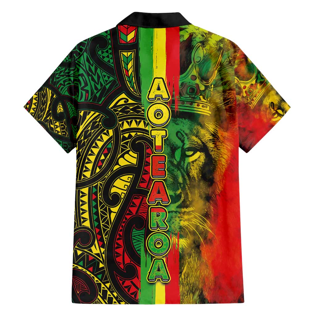 Aotearoa Reggae Family Matching Summer Maxi Dress and Hawaiian Shirt Maori Reggae-One Love