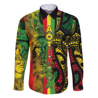 Aotearoa Reggae Family Matching Tank Maxi Dress and Hawaiian Shirt Maori Reggae-One Love