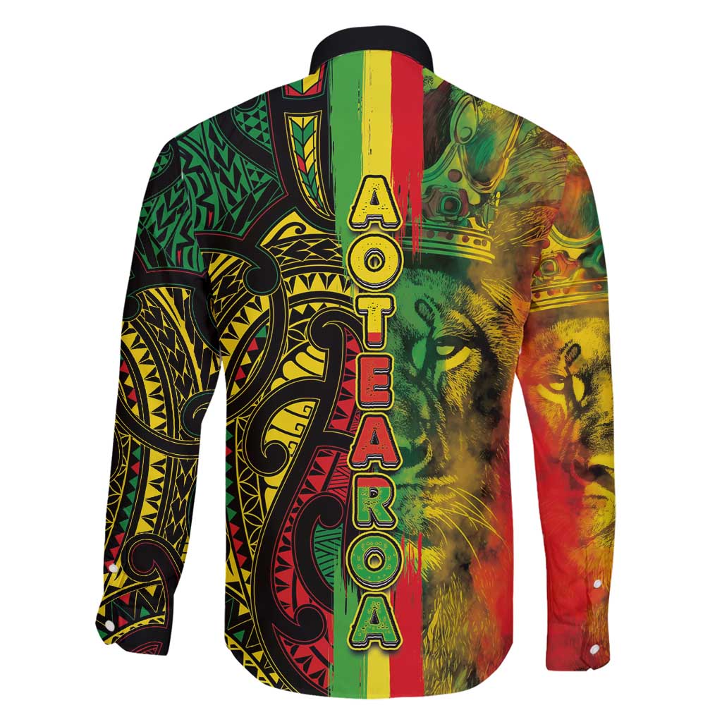 Aotearoa Reggae Family Matching Tank Maxi Dress and Hawaiian Shirt Maori Reggae-One Love