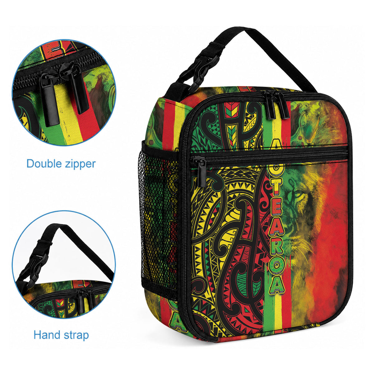 Aotearoa Reggae Lunch Bag LT03 - Polynesian Pride