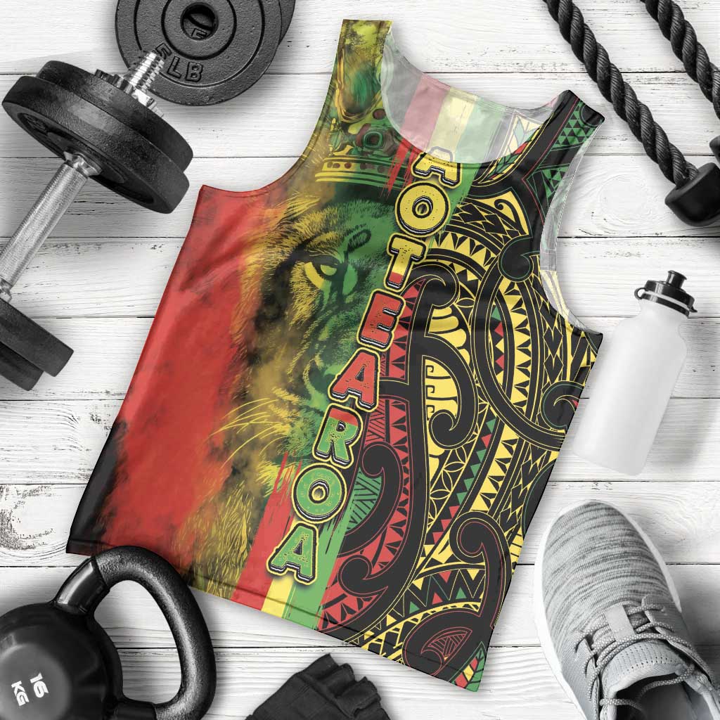 Aotearoa Reggae Men Tank Top Maori Reggae-One Love