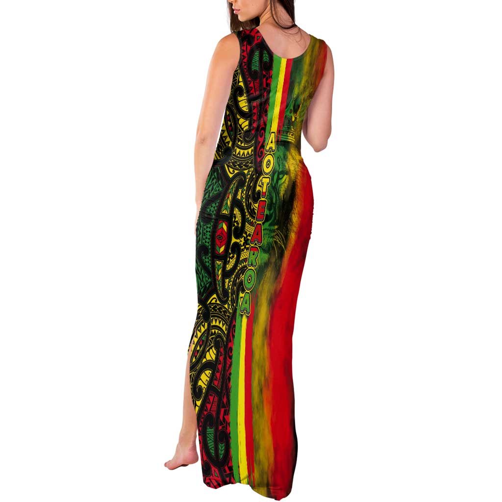 Aotearoa Reggae Tank Maxi Dress Maori Reggae-One Love