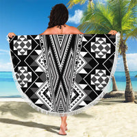 Aotearoa Tukutuku and Poutama Motif Classic Beach Blanket