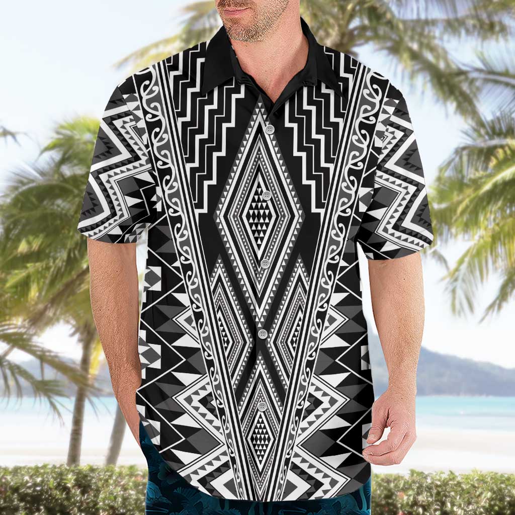 Aotearoa Tukutuku and Poutama Motif Classic Hawaiian Shirt