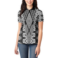 Aotearoa Tukutuku and Poutama Motif Classic Women Polo Shirt