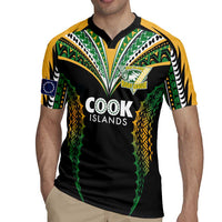 Custom Cook Islands Rugby League Rugby Jersey Tatau Tribal Pattern-Special Edition Black Color
