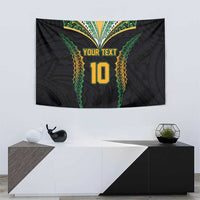 Custom Cook Islands Rugby League Tapestry Tatau Tribal Pattern-Special Edition Black Color