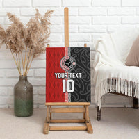Custom Tonga and New Zealand Rugby Canvas Wall Art Maori Mix Ngatu Pattern