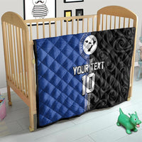 Custom Samoa and New Zealand Rugby Quilt Teuila Samoan and Maori Warrior