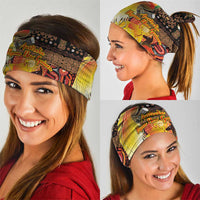 Australia and Papua New Guinea Together Neck Gaiter Kangaroo Aboriginal Art and Bird-of-paradise Oro Tribal Motifs - Polynesian Pride