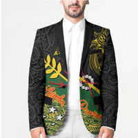 Personalized Chimpu Province Papua New Guinea Blazer Bird-of-paradise Art Tattoo and Melanesian Motifs - Polynesian Pride