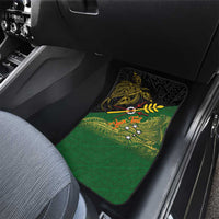Personalized Chimpu Province Papua New Guinea Car Mats Bird-of-paradise Art Tattoo and Melanesian Motifs - Polynesian Pride